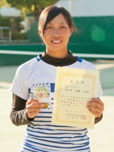 女子シングルス 第3位（後藤）