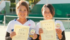 女子ダブルス 第3位（横山・堀江）