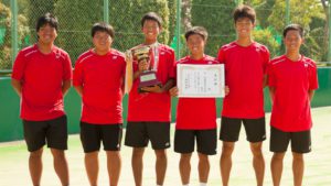 男子団体 優勝（履正社医療スポーツ専門学校Ａチーム）