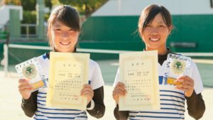 女子ダブルス 準優勝（後藤・岡田）