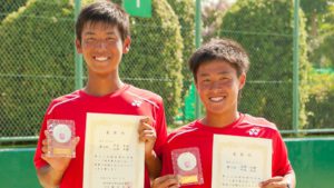 男子ダブルス 第3位（永岡・中本）